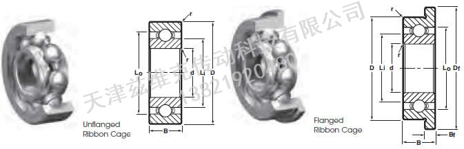 NHBB SSL-1480 深溝球軸承圖紙