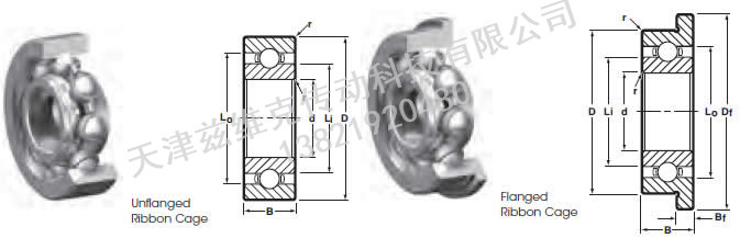 NHBB SSR-1560 深溝球軸承圖紙