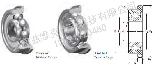 NHBB SSRIF-5532ZZ 深溝球軸承圖紙